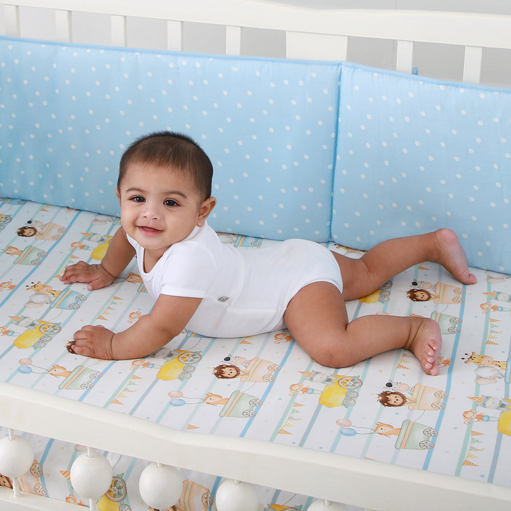 Organic Cot Bedsheet - Joy Ride