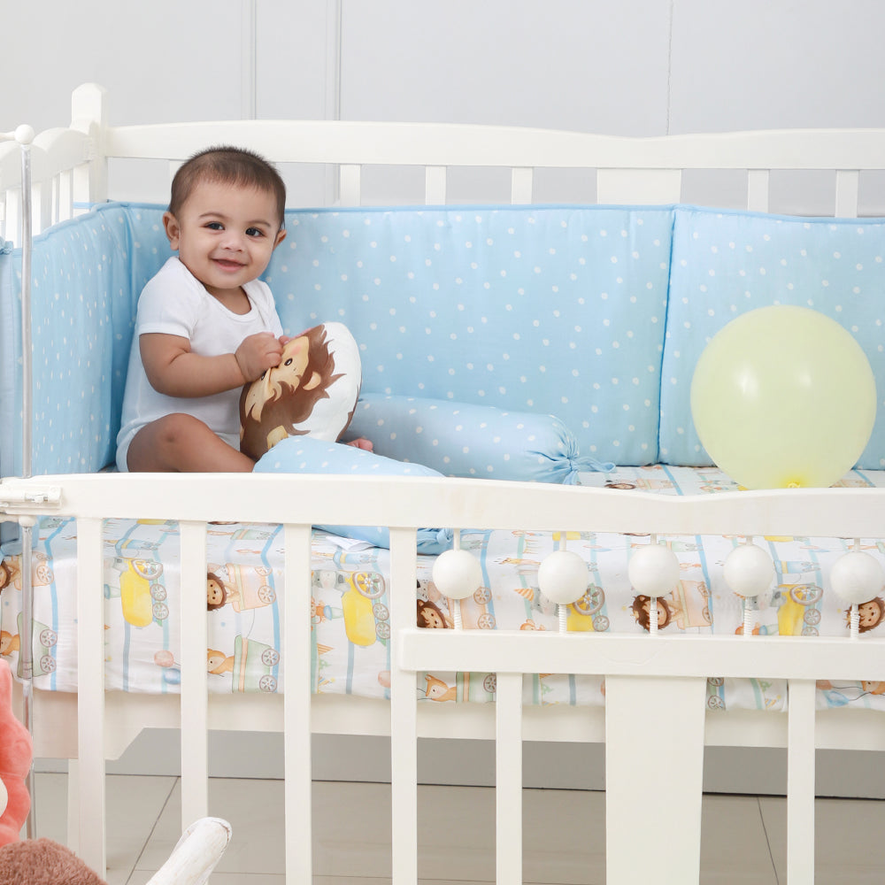 Organic Cot Half Bumper - Joy Ride