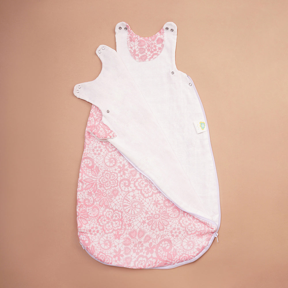 Bamboo Muslin Sleeping Bag - Lace