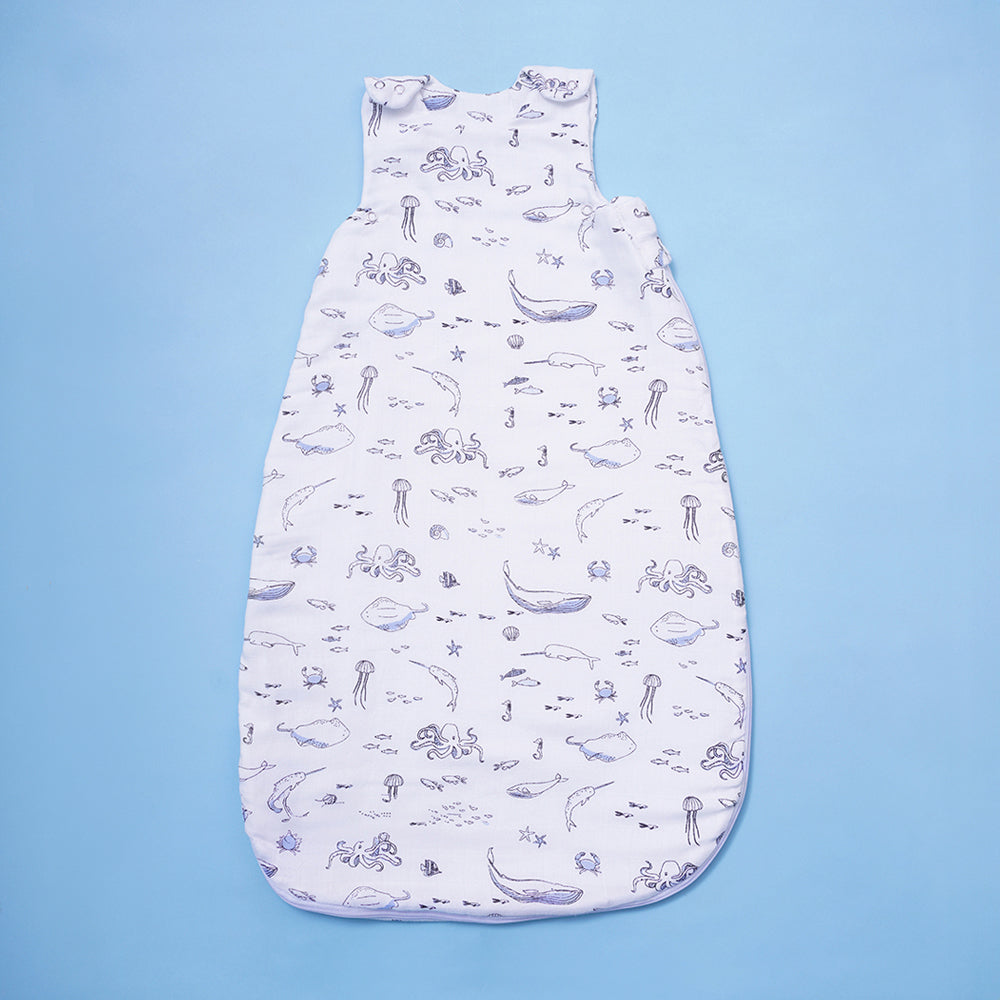 Bamboo Muslin Sleeping Bag - Sea Life