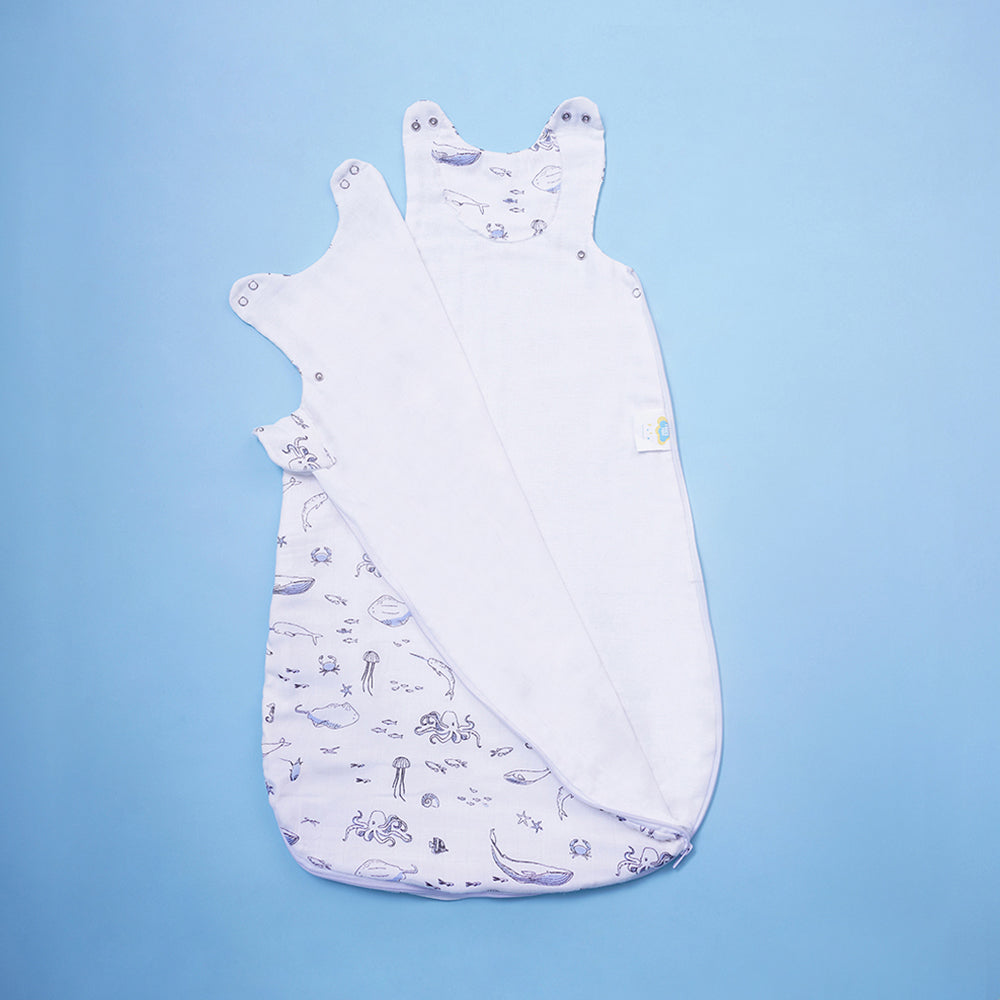 Bamboo Muslin Sleeping Bag - Sea Life