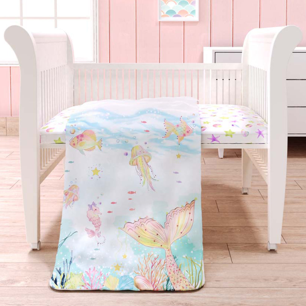 Organic Toddler Comforter - Sea Fantasy