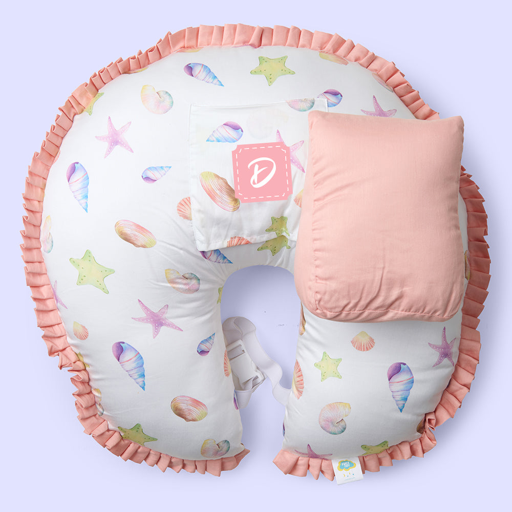 Organic Feeding Pillow + Support Pillow - Sea Fantasy