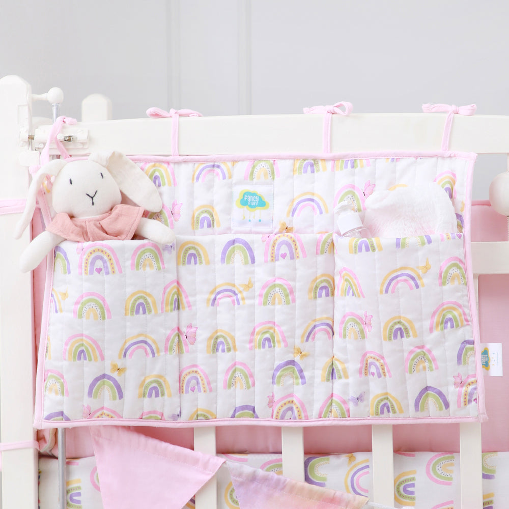 Organic Crib Organiser - Rainbow Dreams