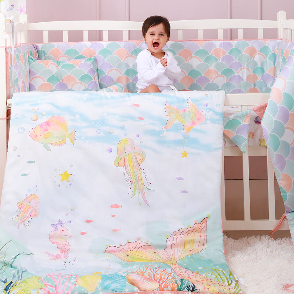 Organic Toddler Comforter - Sea Fantasy