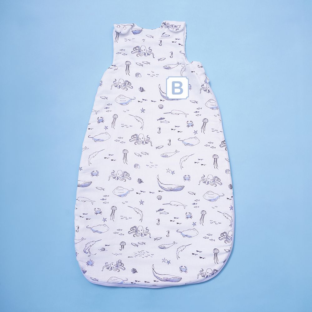 Bamboo Muslin Sleeping Bag - Sea Life