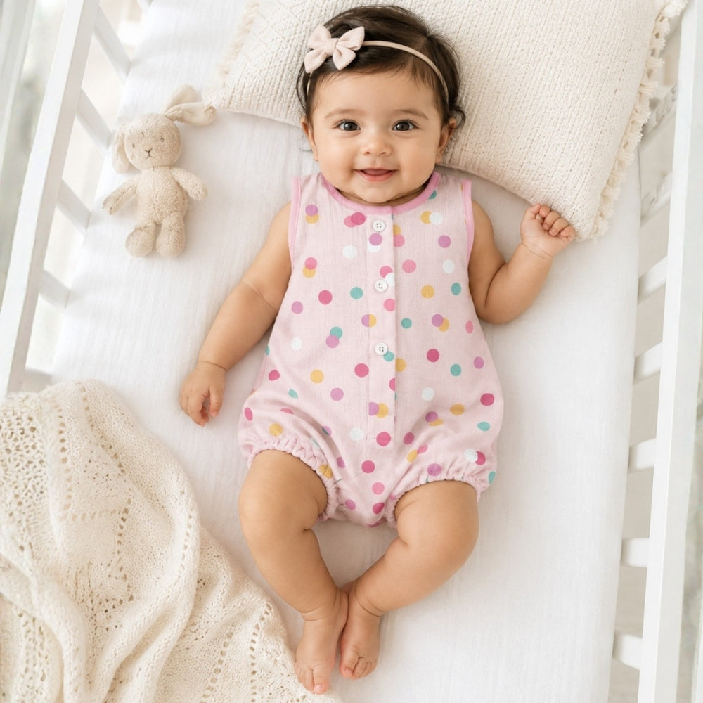 Bamboo Muslin Romper - Confetti