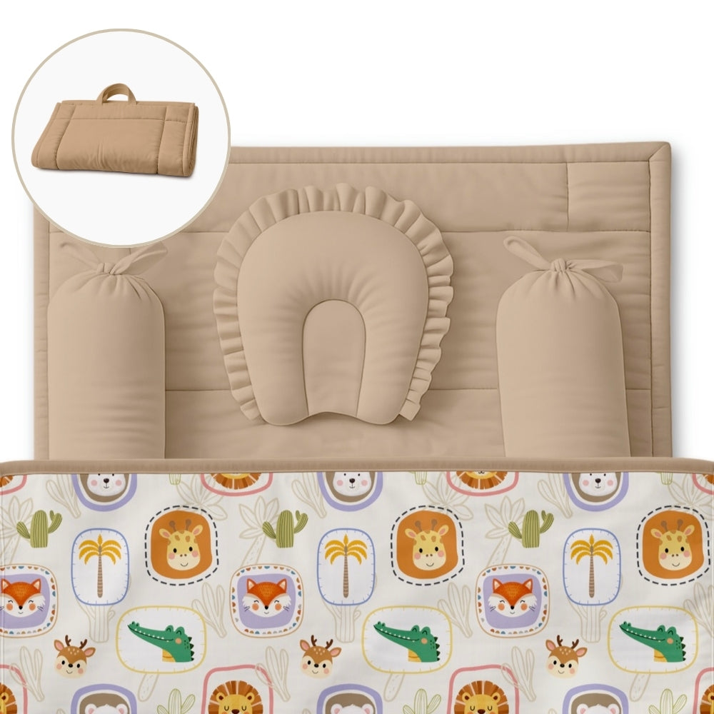 5 Pc Bamboo Muslin Nap Pack - Jungle Buddies