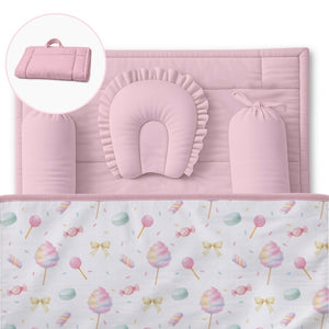 5 Pc Bamboo Muslin Nap Pack - Cotton Candy
