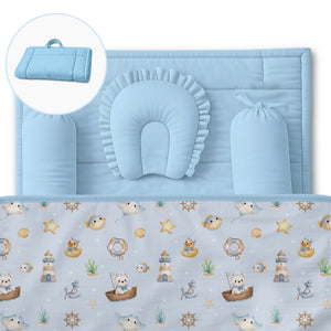 5 Pc Bamboo Muslin Nap Pack - Bay Breeze