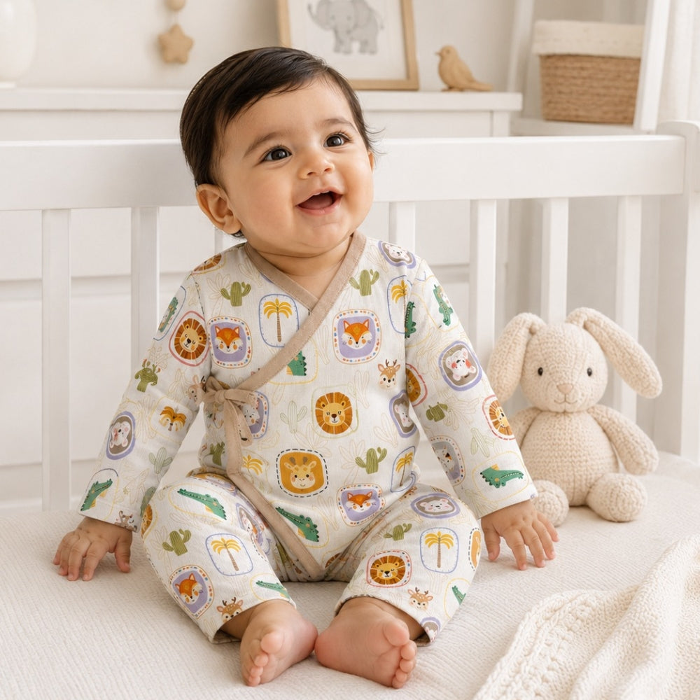 Bamboo Muslin First Days Set - Happy Faces