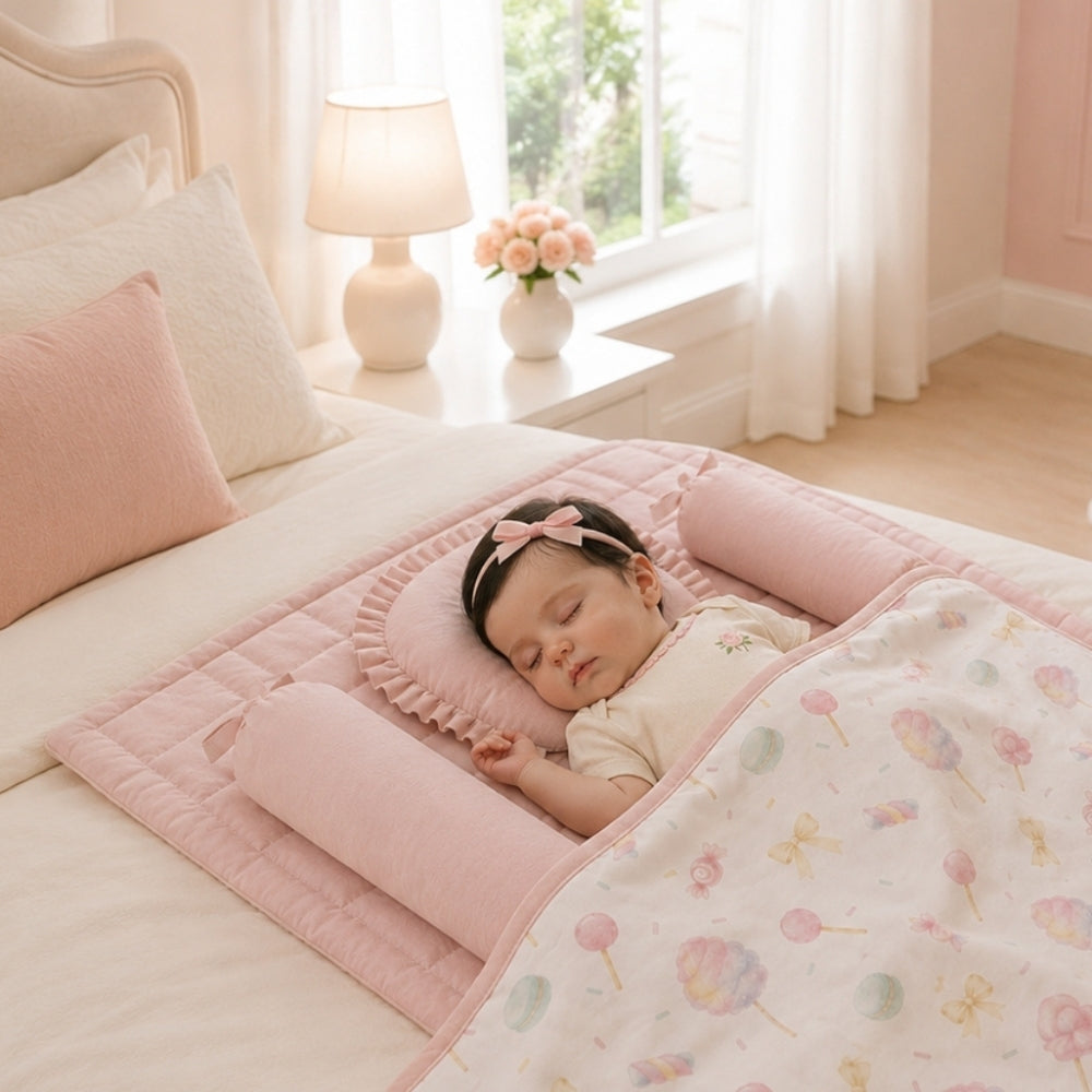 5 Pc Bamboo Muslin Nap Pack - Cotton Candy