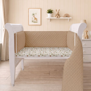 Organic Full Cot Bumper - Beige