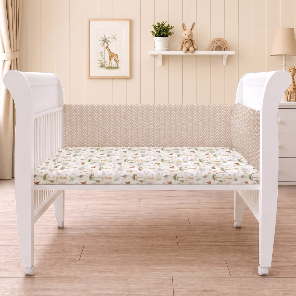 Organic Half Cot Bumper - Little Nest