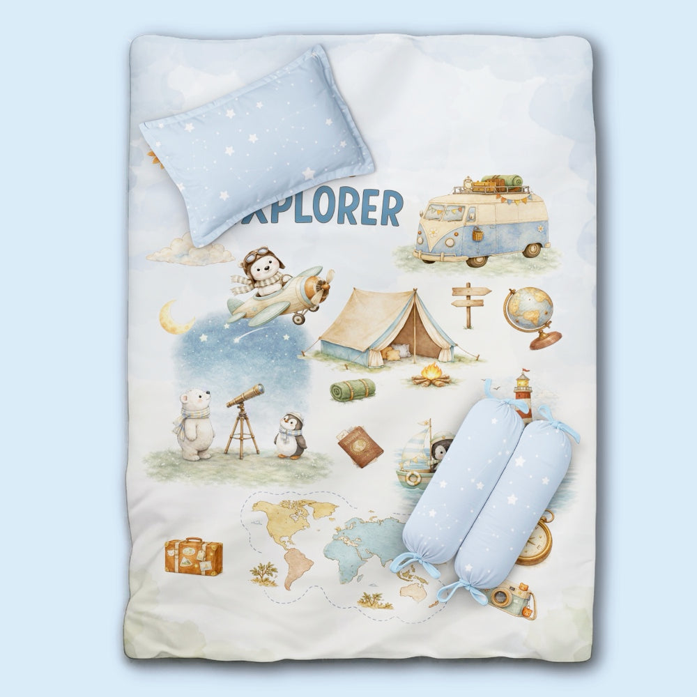 4 Pc Organic Snug Set - Globetrotter