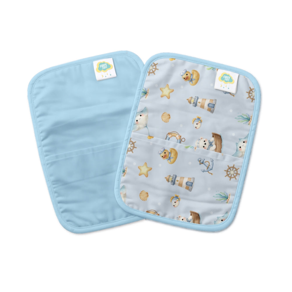 Set of 2 Organic Rai Pillow Cover - Ocean Pals