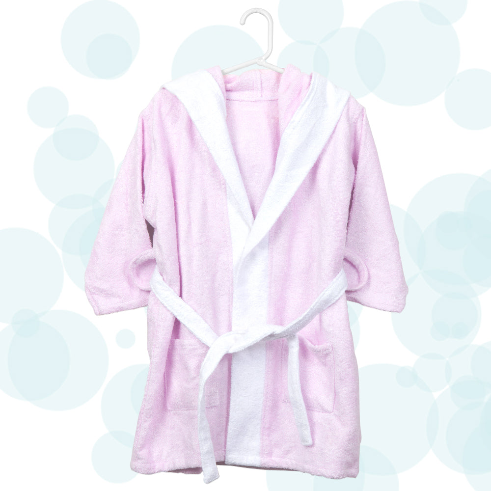 Bamboo Cotton Hooded Bathrobe - Kitty