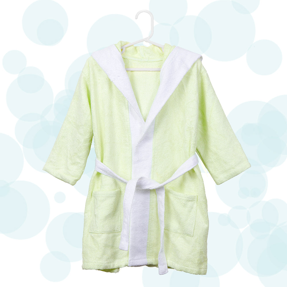 Bamboo Cotton Hooded Bathrobe - Dino