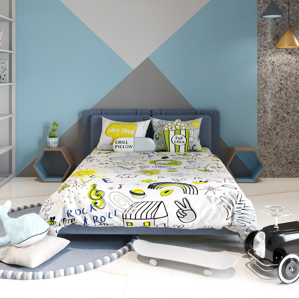 Kids 6 Pc Double Full Bed Set  – Doodle Land