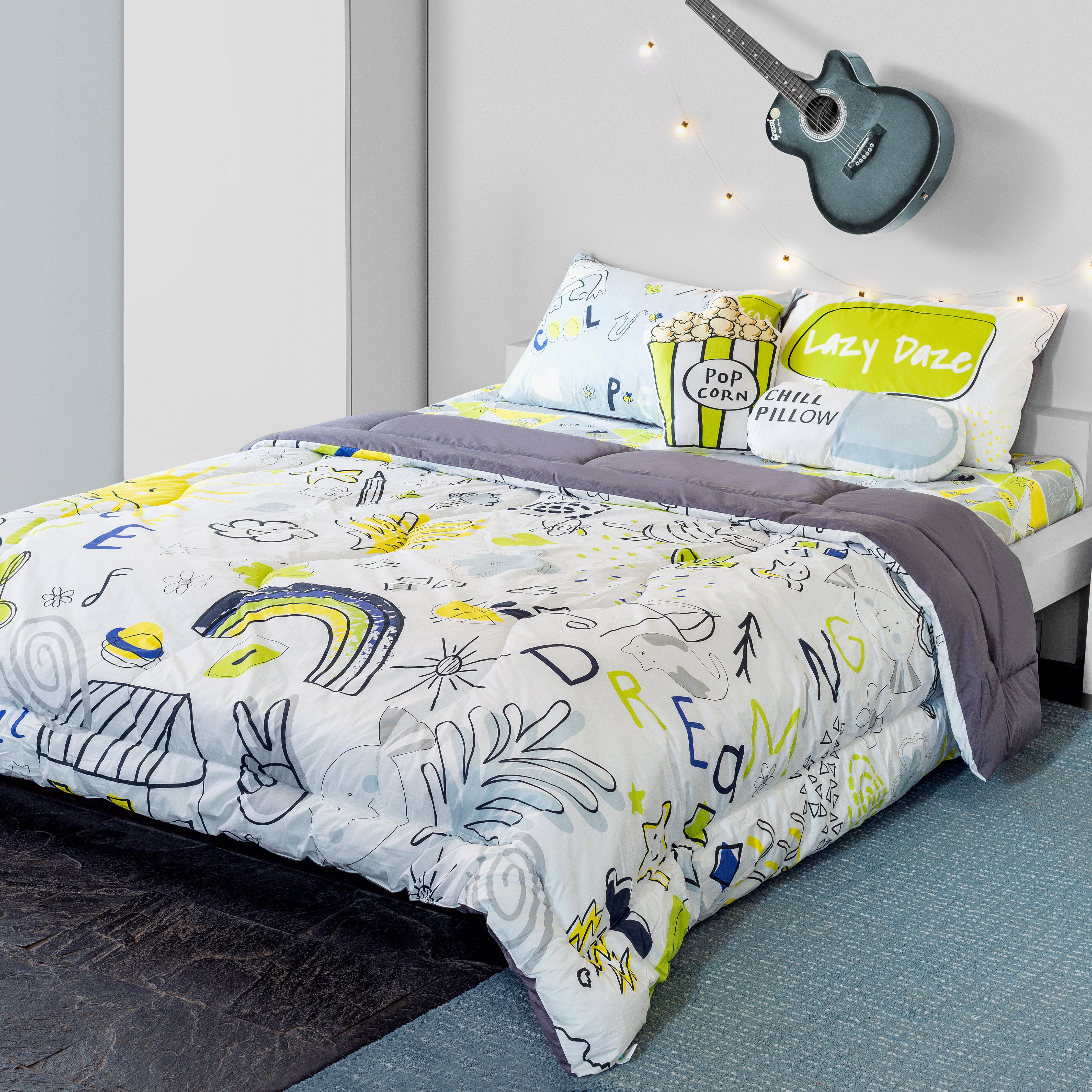 Kids 6 Pc Double Full Bed Set  – Doodle Land