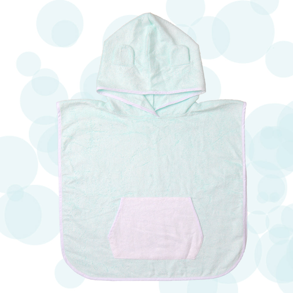 Bamboo Cotton Hooded Poncho - Bear