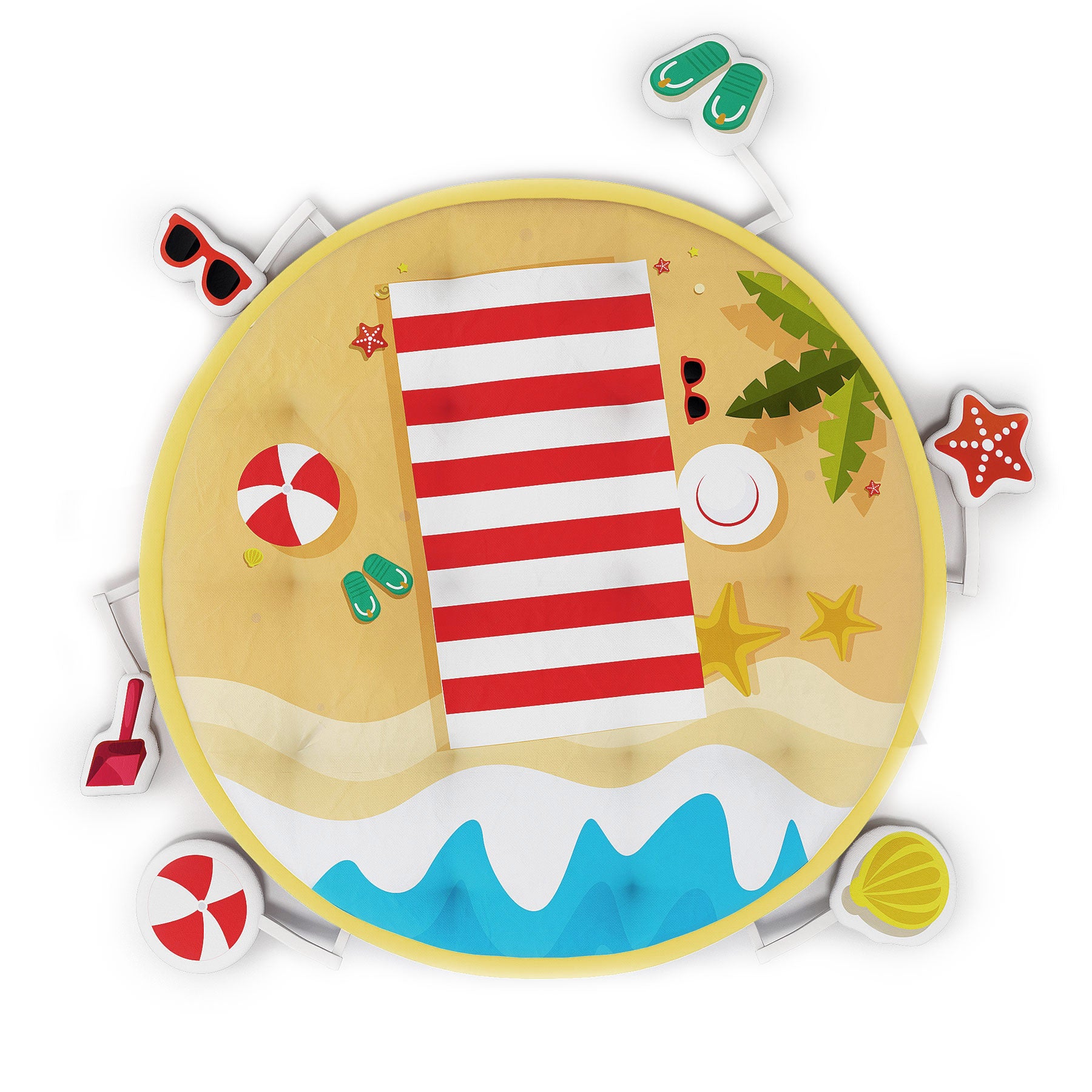 Organic Baby Play Mat - Beach