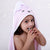 Kids Bamboo Cotton Hooded Towel - Lavender Sundae