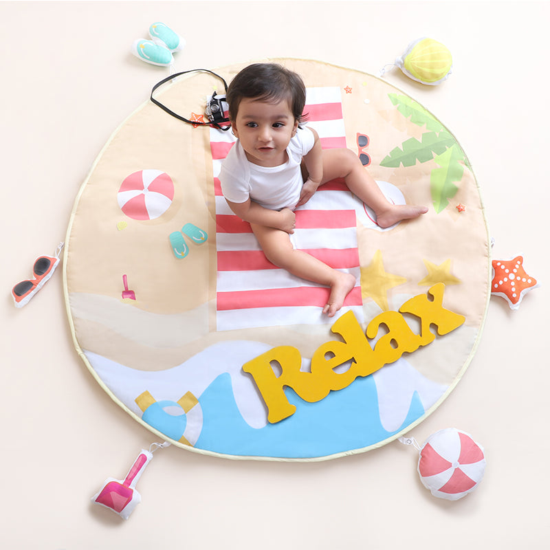 Organic Baby Play Mat - Beach