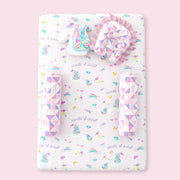 Fancy Fluff 5 Pc Organic Cotton Toddler Comforter Set - Heirloom